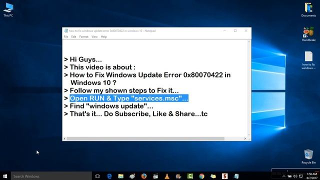 How to Fix Windows Update Error 0x80070422 in Windows 10 | Quick & 100% Working смотреть онлайн