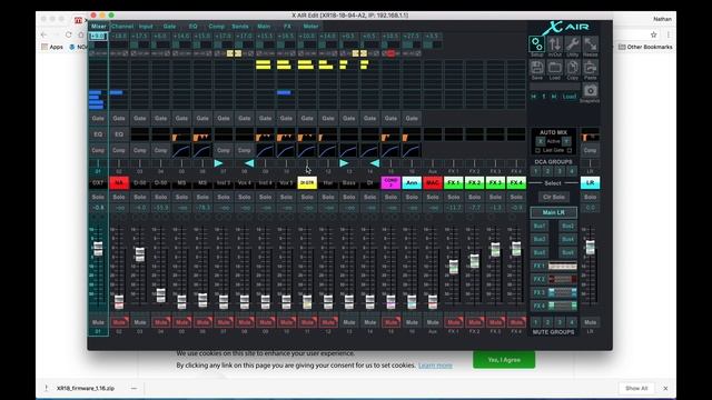 Behringer XR 18 Firmware Update смотреть онлайн