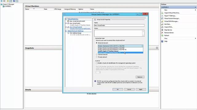 How to add a new Hyper V virtual switch in Server 2012 R2 смотреть онлайн