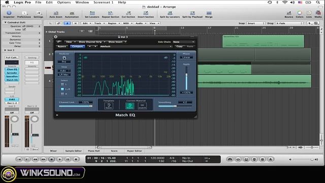 Logic Pro: How To Use the Match EQ Plugin | WinkSound смотреть онлайн