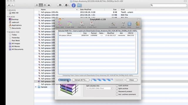 How to uncompress divided .rar file with SimplyRAR on MAC! смотреть онлайн