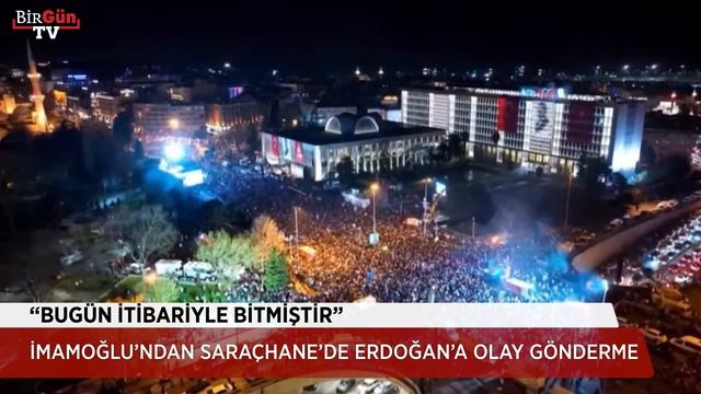 "Bugün itibariyle bitmiştir. "İmamoğlu'ndan Saraçhane'de Erdoğan'a olay gönderme смотреть онлайн