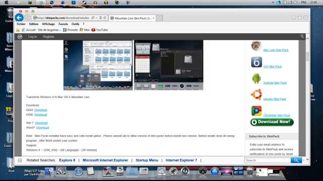Avoir un thème Mac sous Windows 8 смотреть онлайн