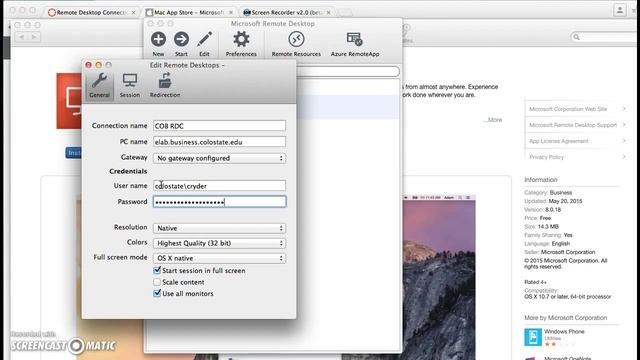 Remote Desktop Connection for Mac смотреть онлайн
