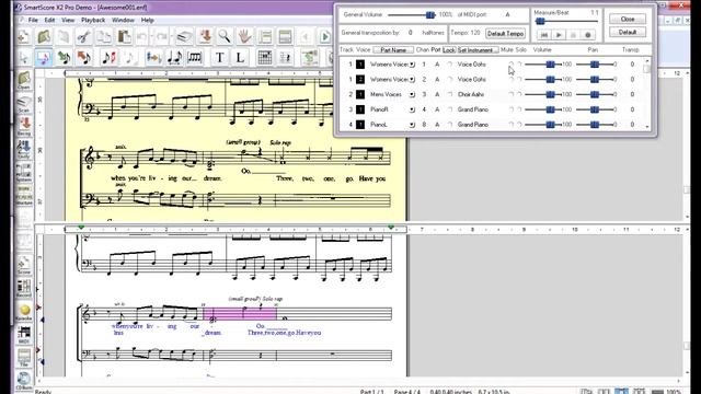 Smartscore split satb смотреть онлайн