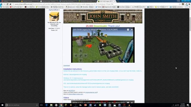 How to get Custom Textures in Minecraft Windows 10 Edition! - Tutorial смотреть онлайн