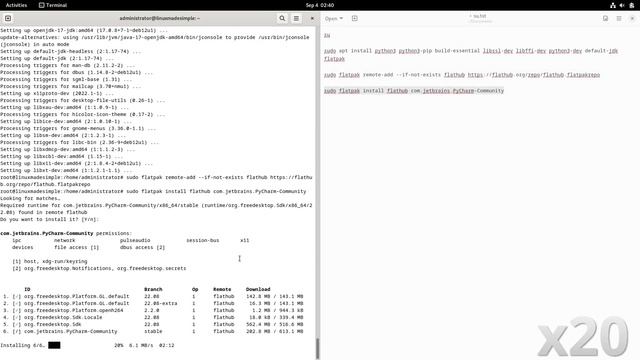 How to install PyCharm Community on Debian 12 смотреть онлайн