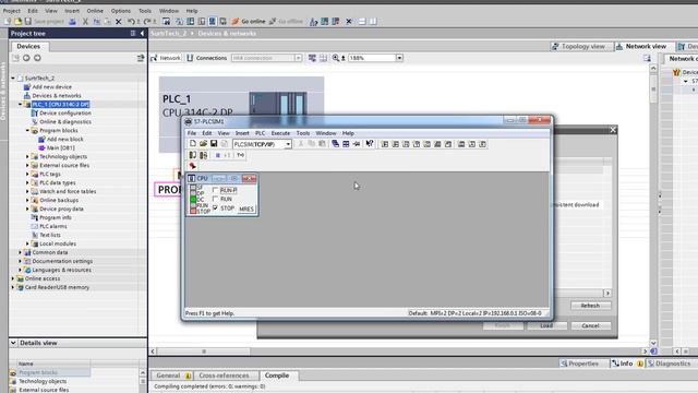 Siemens TIA Portal Tutorial #2 How to use PLCSim with simple examples смотреть онлайн