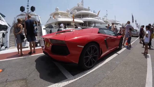 HSW in Puerto Banus (Marbella) // Lamborghini Porsche Ferrari Aston Martin... смотреть онлайн
