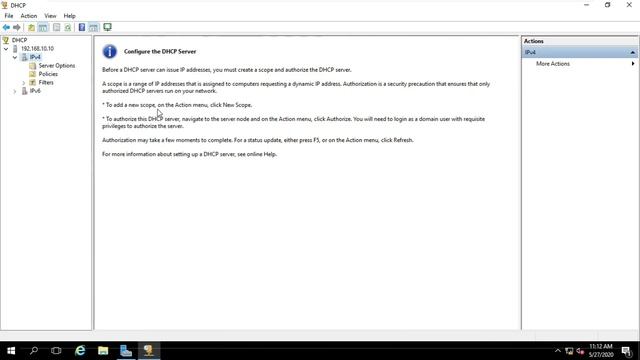 DHCP Server full Configuration on Windows Server смотреть онлайн