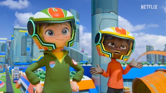 Coop & Axle treten beim Camp Champ Grand Prix Rennen an! 🏁 | Hot Wheels Let's Race смотреть онлайн