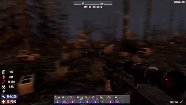 7 Days to die - most efficient way to get animal fat смотреть онлайн
