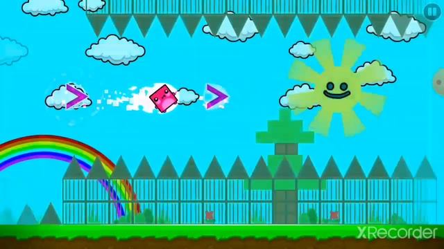 Я играю в "Geometry Dash 2.2 Unlocked" SMJS смотреть онлайн