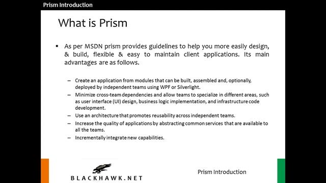 Part 1 - Prism 4.1 Introduction смотреть онлайн