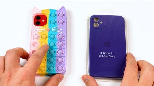 Fake iPhone 12 case Incomig Call iPhone 11 + Pop It case iphione 11 RED смотреть онлайн
