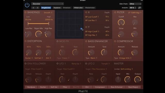Logic 10.4 auf deutsch - Chroma Verb, Step FX, Phat FX, Smart Tempo ,Studio Strings /Horn. смотреть онлайн