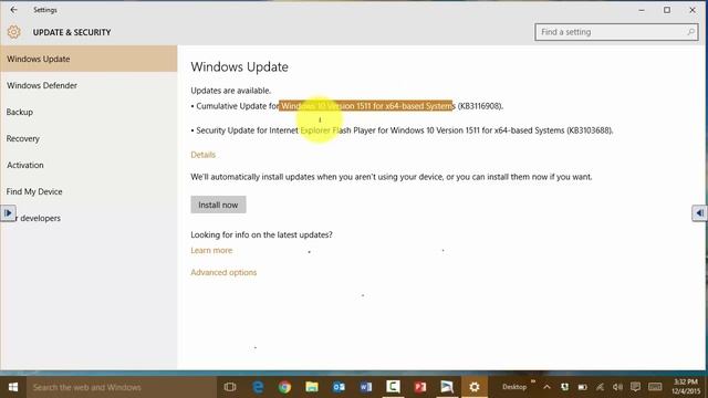 Windows 10: Checking for Windows Updates and Using Windows Defender смотреть онлайн