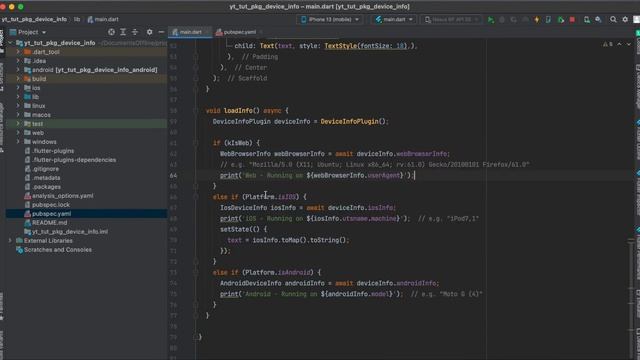 Getting Device Information with Flutter Package device_info_plus #Flutter #Dart #AppDevelopment смотреть онлайн