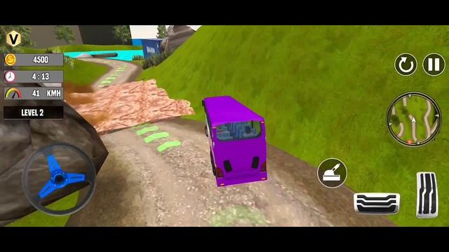 Bus uphill driving simulator gameplay - Bus simulator android gameplay #3 смотреть онлайн