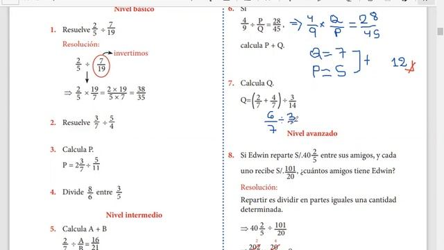 III BIM - TEMA N°3 DE ARITMÉTICA 4° PRIMARIA: "DIVISIÓN DE FRACCIONES" смотреть онлайн