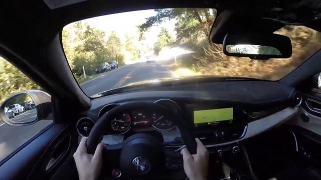 2017 Alfa Romeo Giulia Quadrifoglio - WR TV POV Backroad Drive смотреть онлайн