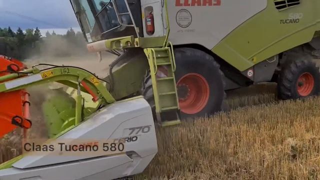 DokaGene -уборка зерновых культур с Claas Tucano 580 смотреть онлайн