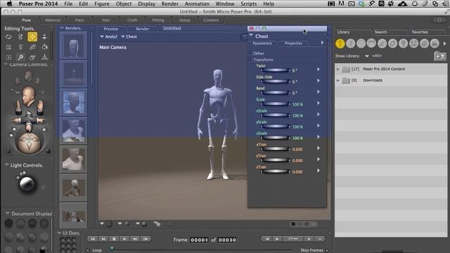 POSER Tutorial Lesson 1: Getting around the POSER interface смотреть онлайн