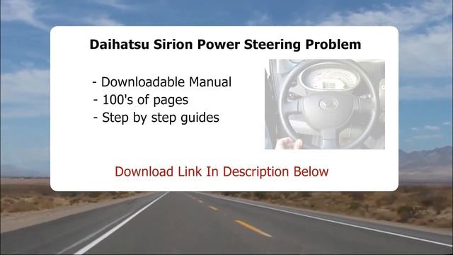 Daihatsu Sirion Power Steering Problem смотреть онлайн