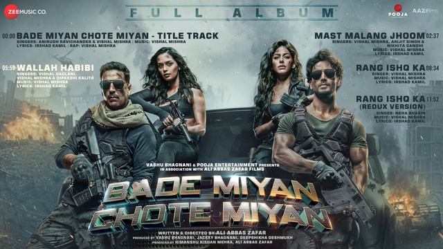 Bade Miyan Chote Miyan - Full Album | Akshay K, Tiger S, Sonakshi, Manushi, Alaya | Vishal M, Irsha