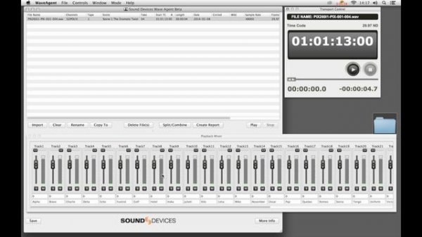 Sound Devices Wave Agent 1.20 Overview