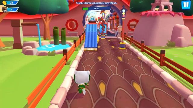 Talking Tom Hero Dash - Angela - Full screen - Missions - Gameplay, Android - LILU смотреть онлайн