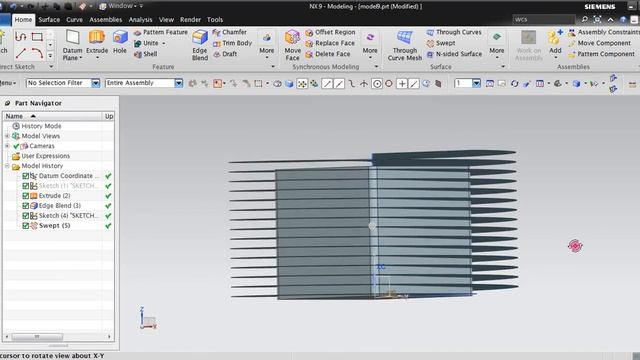 Unigraphics NX Modeling Concept Design Tutorial (Rectangular Spring) - In NX 9.0)