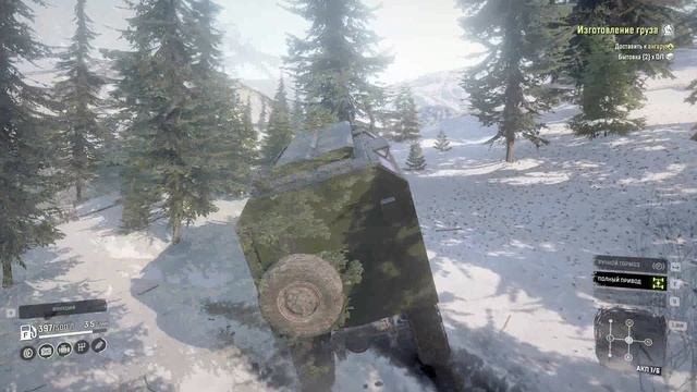 SnowRunner. Юкон. Подтопленные предгорья. Иследую карту. Часть 4. смотреть онлайн