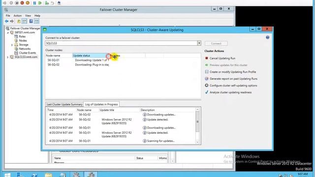 Windows Server 2012 R2 Cluster-Aware Updating смотреть онлайн