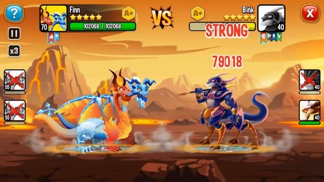 NEW! Ice & Fire Dragon, MASTER ARENA 3 | DRAGON CITY Gameplay 2021 😍 смотреть онлайн
