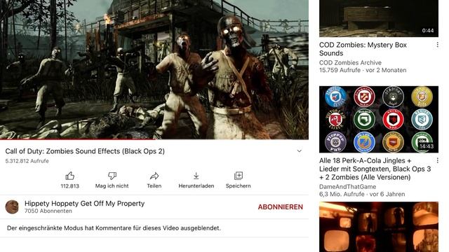 Call of Duty: zombies sound effects (Blacks Ops 2) смотреть онлайн