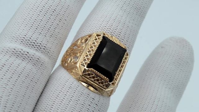 Мужское кольцо 51-12-759 (Au 585) - Золотой Запасъ смотреть онлайн