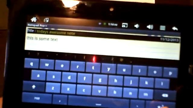 First impression review of the NotePad Pro++ app for Android (on-camera demonstration) смотреть онлайн