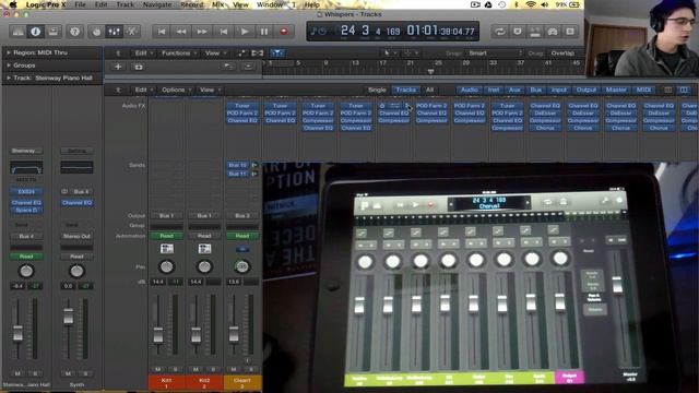 Logic Pro X Tutorial - Logic Remote iPad App смотреть онлайн