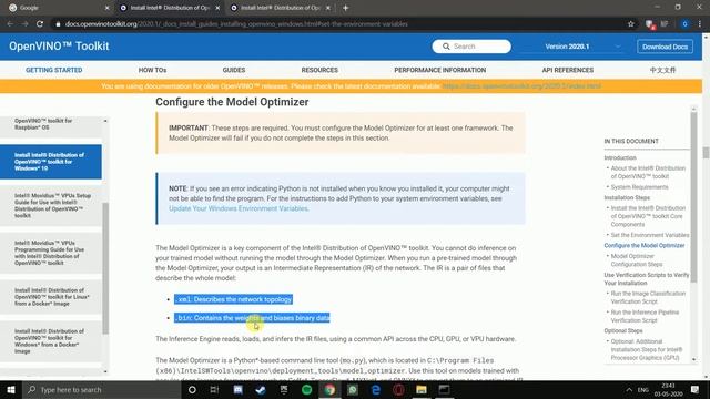 OpenVINO™ toolkit Installation Steps for Windows #Intel #openvino смотреть онлайн