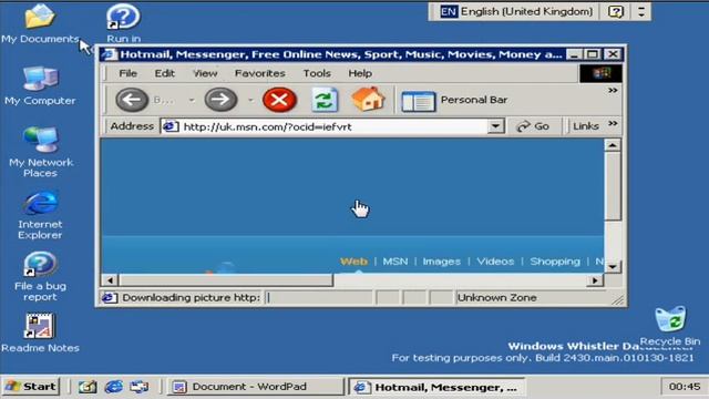 Micrsoft Windows Whistler Build 2430 Datacenter (update) смотреть онлайн
