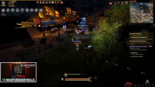74 Night Vendor Rolls Episode 12 Dandelions - Black Desert Online Gameplay смотреть онлайн