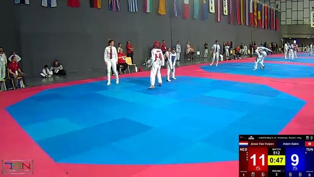 512 Adem Salmi, TUN vs Jesse Van Vulpen, NED 14 30 смотреть онлайн
