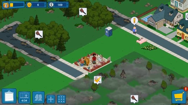 Family Guy (GAME) The Quest for Stuff Android Gameplay - Repair The Drunken Clam/Build McBurgertown смотреть онлайн