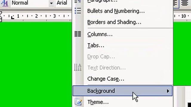 Microsoft Office Word 2003 Add a background color or texture to a Web page online document,email смотреть онлайн