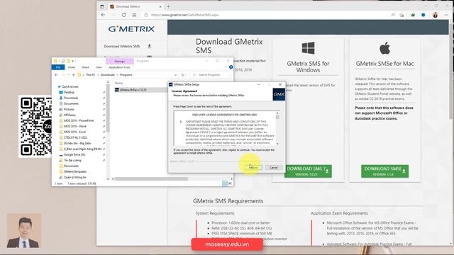 [Ôn thi MOS 2016] - 1.1 Hướng dẫn cài đặt phần mềm G-Metrix смотреть онлайн
