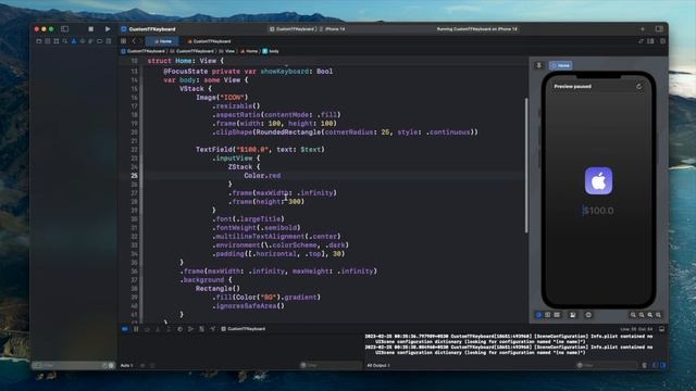 SwiftUI TextField Input View - Custom Keyboard for TextField - Xcode 14 смотреть онлайн