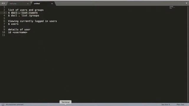 View all users and groups in MacOS terminal | Find gid and uid of user смотреть онлайн