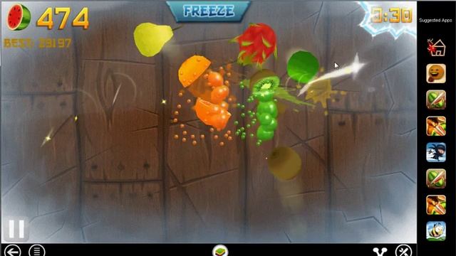 ANDROID - Fruit Ninja 1.7.4 Black Banana + Banana Hacks by M4yH4cK смотреть онлайн