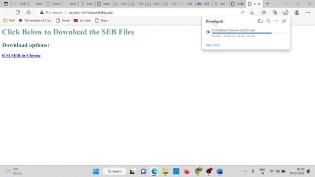 Live Demo | How To download Seb Lite Browser | Full process Step by step Guidance | CSEET Jan 2023 смотреть онлайн